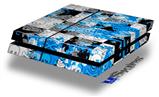 Vinyl Decal Skin Wrap compatible with Sony PlayStation 4 Original Console Checker Skull Splatter Blue (PS4 NOT INCLUDED)