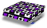 Vinyl Decal Skin Wrap compatible with Sony PlayStation 4 Original Console Purple Hearts And Stars (PS4 NOT INCLUDED)