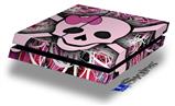 Vinyl Decal Skin Wrap compatible with Sony PlayStation 4 Original Console Pink Skull (PS4 NOT INCLUDED)