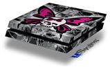 Vinyl Decal Skin Wrap compatible with Sony PlayStation 4 Original Console Skull Butterfly (PS4 NOT INCLUDED)