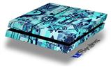 Vinyl Decal Skin Wrap compatible with Sony PlayStation 4 Original Console Scene Kid Sketches Blue (PS4 NOT INCLUDED)