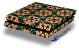 Vinyl Decal Skin Wrap compatible with Sony PlayStation 4 Original Console Floral Pattern Orange (PS4 NOT INCLUDED)