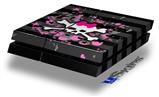 Vinyl Decal Skin Wrap compatible with Sony PlayStation 4 Original Console Pink Bow Skull (PS4 NOT INCLUDED)
