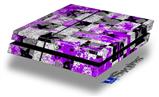 Vinyl Decal Skin Wrap compatible with Sony PlayStation 4 Original Console Purple Checker Skull Splatter (PS4 NOT INCLUDED)