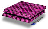 Vinyl Decal Skin Wrap compatible with Sony PlayStation 4 Original Console Pink Checkerboard Sketches (PS4 NOT INCLUDED)