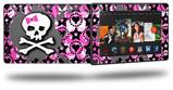 Pink Bow Skull - Decal Style Skin fits 2013 Amazon Kindle Fire HD 7 inch