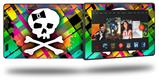 Rainbow Plaid Skull - Decal Style Skin fits 2013 Amazon Kindle Fire HD 7 inch