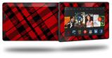 Red Plaid - Decal Style Skin fits 2013 Amazon Kindle Fire HD 7 inch