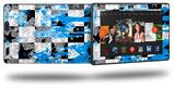 Checker Skull Splatter Blue - Decal Style Skin fits 2013 Amazon Kindle Fire HD 7 inch