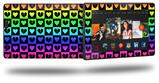 Love Heart Checkers Rainbow - Decal Style Skin fits 2013 Amazon Kindle Fire HD 7 inch
