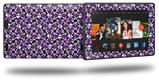 Splatter Girly Skull Purple - Decal Style Skin fits 2013 Amazon Kindle Fire HD 7 inch