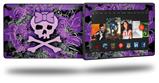Purple Girly Skull - Decal Style Skin fits 2013 Amazon Kindle Fire HD 7 inch