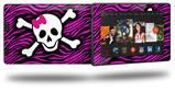 Pink Zebra Skull - Decal Style Skin fits 2013 Amazon Kindle Fire HD 7 inch