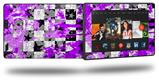 Purple Checker Skull Splatter - Decal Style Skin fits 2013 Amazon Kindle Fire HD 7 inch