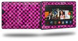 Pink Checkerboard Sketches - Decal Style Skin fits 2013 Amazon Kindle Fire HD 7 inch