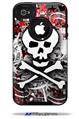 Skull Splatter - Decal Style Vinyl Skin fits Otterbox Commuter iPhone4/4s Case (CASE SOLD SEPARATELY)