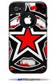 Star Checker Splatter - Decal Style Vinyl Skin fits Otterbox Commuter iPhone4/4s Case (CASE SOLD SEPARATELY)
