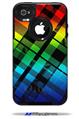Rainbow Plaid - Decal Style Vinyl Skin fits Otterbox Commuter iPhone4/4s Case (CASE SOLD SEPARATELY)