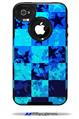 Blue Star Checkers - Decal Style Vinyl Skin fits Otterbox Commuter iPhone4/4s Case (CASE SOLD SEPARATELY)