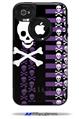 Skulls and Stripes 6 - Decal Style Vinyl Skin fits Otterbox Commuter iPhone4/4s Case (CASE SOLD SEPARATELY)