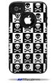 Skull Checkerboard - Decal Style Vinyl Skin fits Otterbox Commuter iPhone4/4s Case (CASE SOLD SEPARATELY)