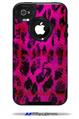 Pink Distressed Leopard - Decal Style Vinyl Skin fits Otterbox Commuter iPhone4/4s Case (CASE SOLD SEPARATELY)