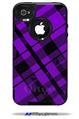 Purple Plaid - Decal Style Vinyl Skin fits Otterbox Commuter iPhone4/4s Case (CASE SOLD SEPARATELY)