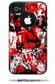 Red Graffiti - Decal Style Vinyl Skin fits Otterbox Commuter iPhone4/4s Case (CASE SOLD SEPARATELY)