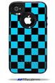 Checkers Blue - Decal Style Vinyl Skin fits Otterbox Commuter iPhone4/4s Case (CASE SOLD SEPARATELY)