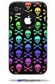 Skull and Crossbones Rainbow - Decal Style Vinyl Skin fits Otterbox Commuter iPhone4/4s Case (CASE SOLD SEPARATELY)