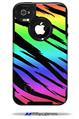 Tiger Rainbow - Decal Style Vinyl Skin fits Otterbox Commuter iPhone4/4s Case (CASE SOLD SEPARATELY)