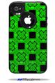 Criss Cross Green - Decal Style Vinyl Skin fits Otterbox Commuter iPhone4/4s Case (CASE SOLD SEPARATELY)