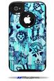 Scene Kid Sketches Blue - Decal Style Vinyl Skin fits Otterbox Commuter iPhone4/4s Case (CASE SOLD SEPARATELY)