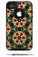 Floral Pattern Orange - Decal Style Vinyl Skin fits Otterbox Commuter iPhone4/4s Case (CASE SOLD SEPARATELY)