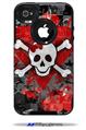 Emo Skull Bones - Decal Style Vinyl Skin fits Otterbox Commuter iPhone4/4s Case (CASE SOLD SEPARATELY)