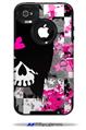 Scene Girl Skull - Decal Style Vinyl Skin fits Otterbox Commuter iPhone4/4s Case (CASE SOLD SEPARATELY)