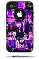 Purple Graffiti - Decal Style Vinyl Skin fits Otterbox Commuter iPhone4/4s Case (CASE SOLD SEPARATELY)