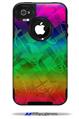 Rainbow Butterflies - Decal Style Vinyl Skin fits Otterbox Commuter iPhone4/4s Case (CASE SOLD SEPARATELY)