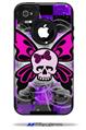 Butterfly Skull - Decal Style Vinyl Skin fits Otterbox Commuter iPhone4/4s Case (CASE SOLD SEPARATELY)