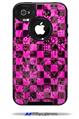 Pink Checkerboard Sketches - Decal Style Vinyl Skin fits Otterbox Commuter iPhone4/4s Case (CASE SOLD SEPARATELY)