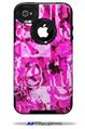 Pink Plaid Graffiti - Decal Style Vinyl Skin fits Otterbox Commuter iPhone4/4s Case (CASE SOLD SEPARATELY)