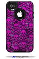 Pink Skull Bones - Decal Style Vinyl Skin fits Otterbox Commuter iPhone4/4s Case (CASE SOLD SEPARATELY)
