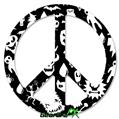 Monsters - Peace Sign Car Window Decal 6 x 6 inches