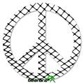 Fishnets - Peace Sign Car Window Decal 6 x 6 inches