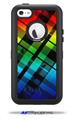Rainbow Plaid - Decal Style Vinyl Skin fits Otterbox Defender iPhone 5C Case (CASE SOLD SEPARATELY)