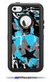 SceneKid Blue - Decal Style Vinyl Skin fits Otterbox Defender iPhone 5C Case (CASE SOLD SEPARATELY)