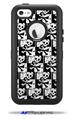 Skull Checker - Decal Style Vinyl Skin fits Otterbox Defender iPhone 5C Case (CASE SOLD SEPARATELY)