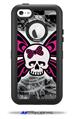 Skull Butterfly - Decal Style Vinyl Skin fits Otterbox Defender iPhone 5C Case (CASE SOLD SEPARATELY)