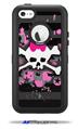 Pink Bow Skull - Decal Style Vinyl Skin fits Otterbox Defender iPhone 5C Case (CASE SOLD SEPARATELY)
