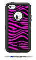 Pink Zebra - Decal Style Vinyl Skin fits Otterbox Defender iPhone 5C Case (CASE SOLD SEPARATELY)